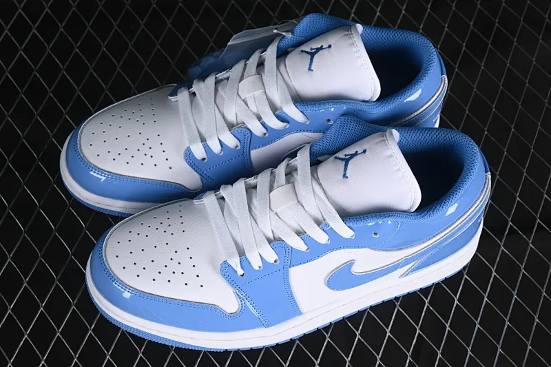 All categories Air Jordan Jordan series basketball shoes Air Jordan 1 Low Air Jordan 1 Low AJ1 Joe 1 patent leather blue cultural low-top casual sneakers FZ2138-114